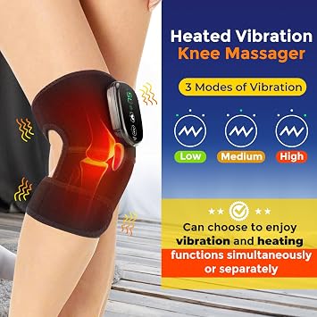 KneeRelief™ Pro – Heated Knee Wrap with Vibration Massage