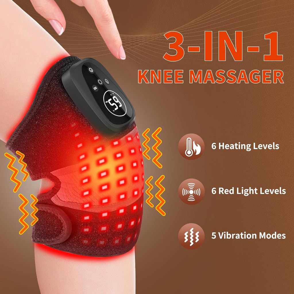 KneeRelief™ Pro – Heated Knee Wrap with Vibration Massage