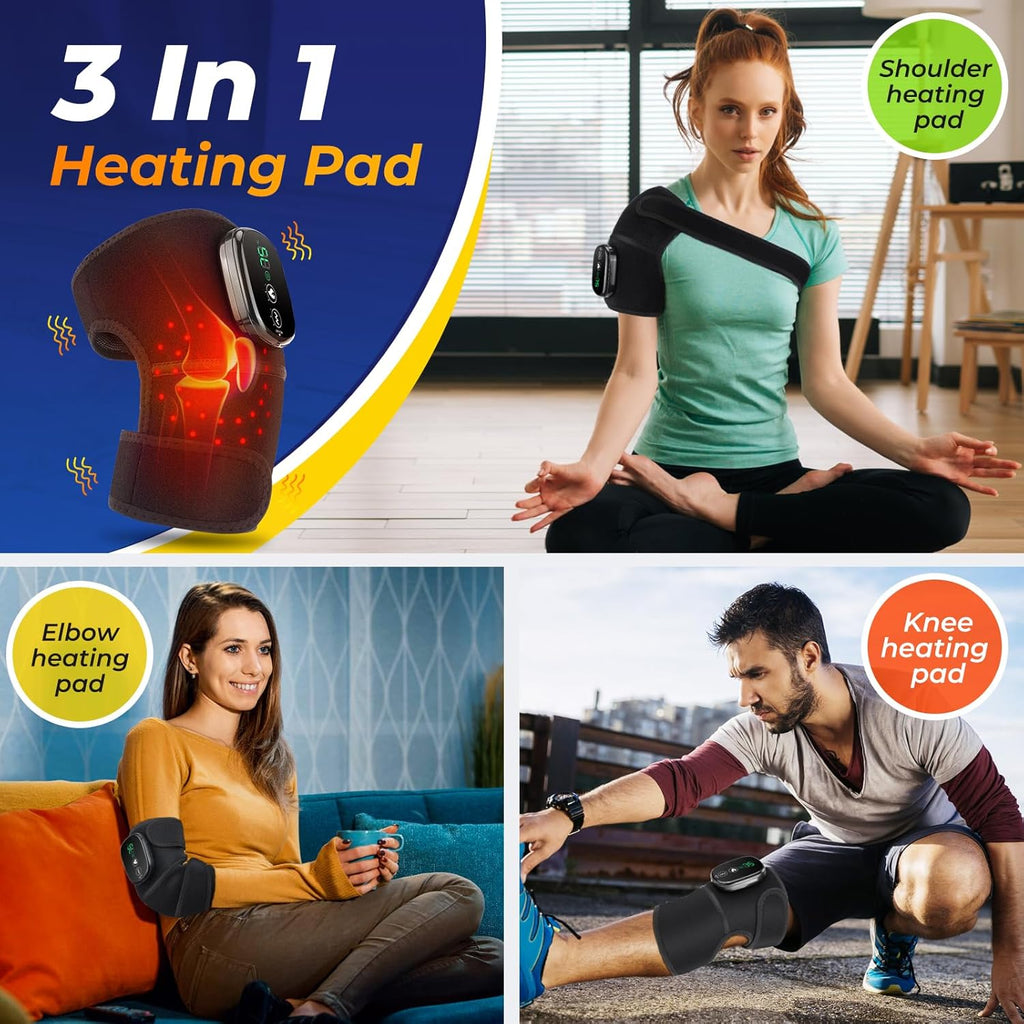KneeRelief™ Pro – Heated Knee Wrap with Vibration Massage