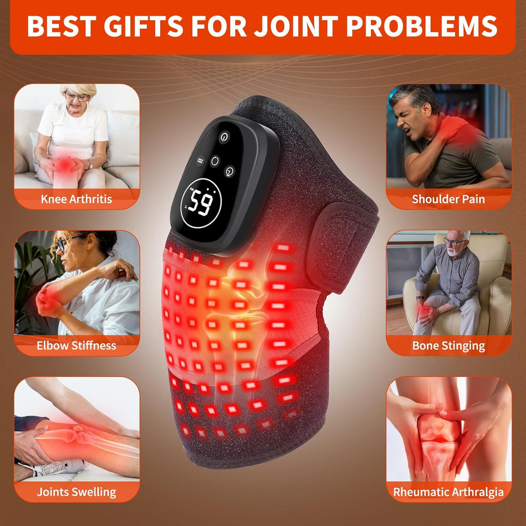 KneeRelief™ Pro – Heated Knee Wrap with Vibration Massage