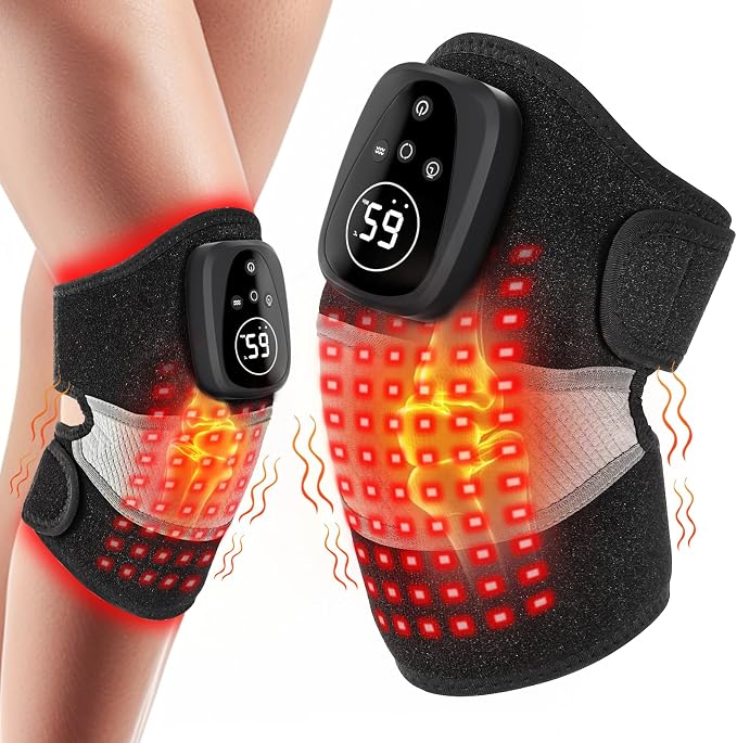 KneeRelief™ Pro – Heated Knee Wrap with Vibration Massage