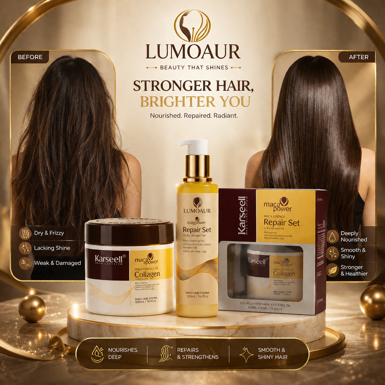 LUMOAUR Collagen Hair Ritual Set