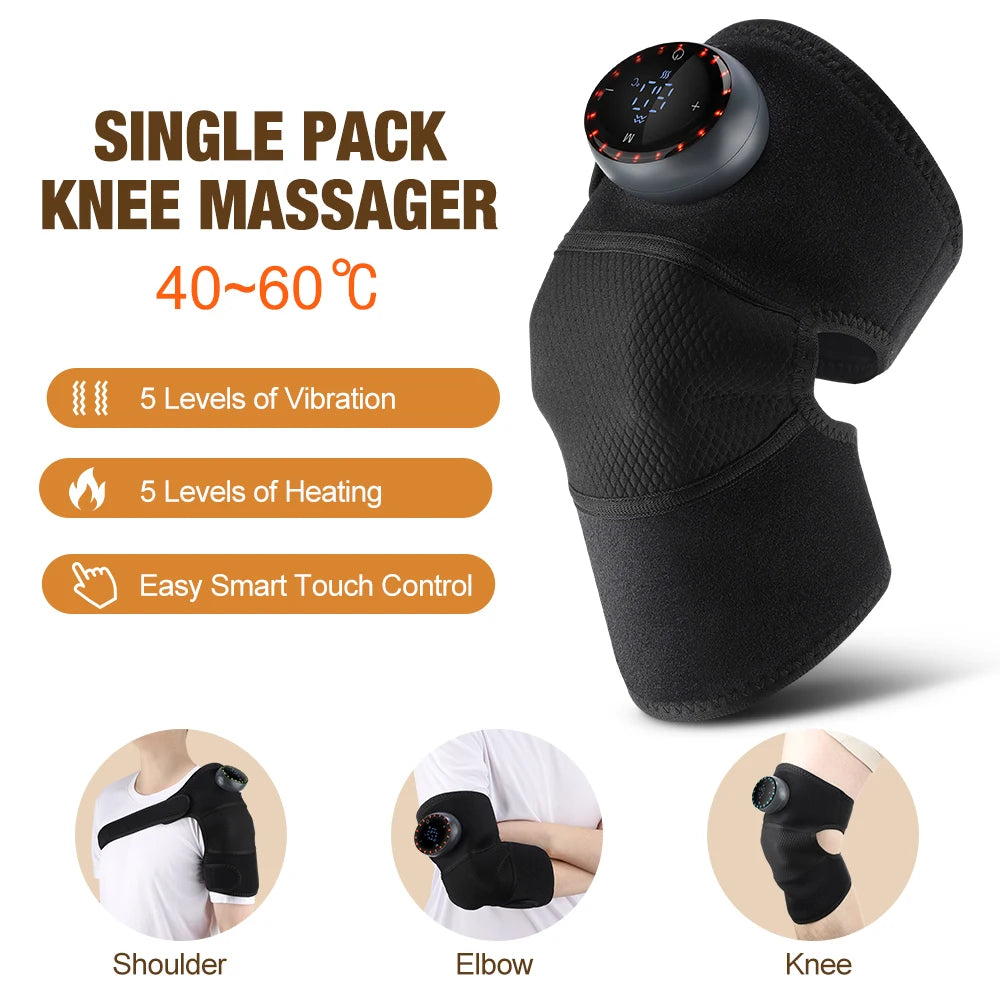 KneeRelief™ Pro – Heated Knee Wrap with Vibration Massage