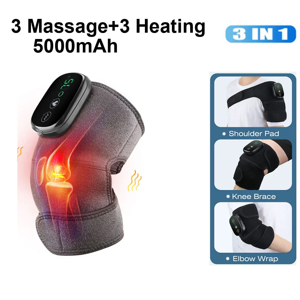 KneeRelief™ Pro – Heated Knee Wrap with Vibration Massage