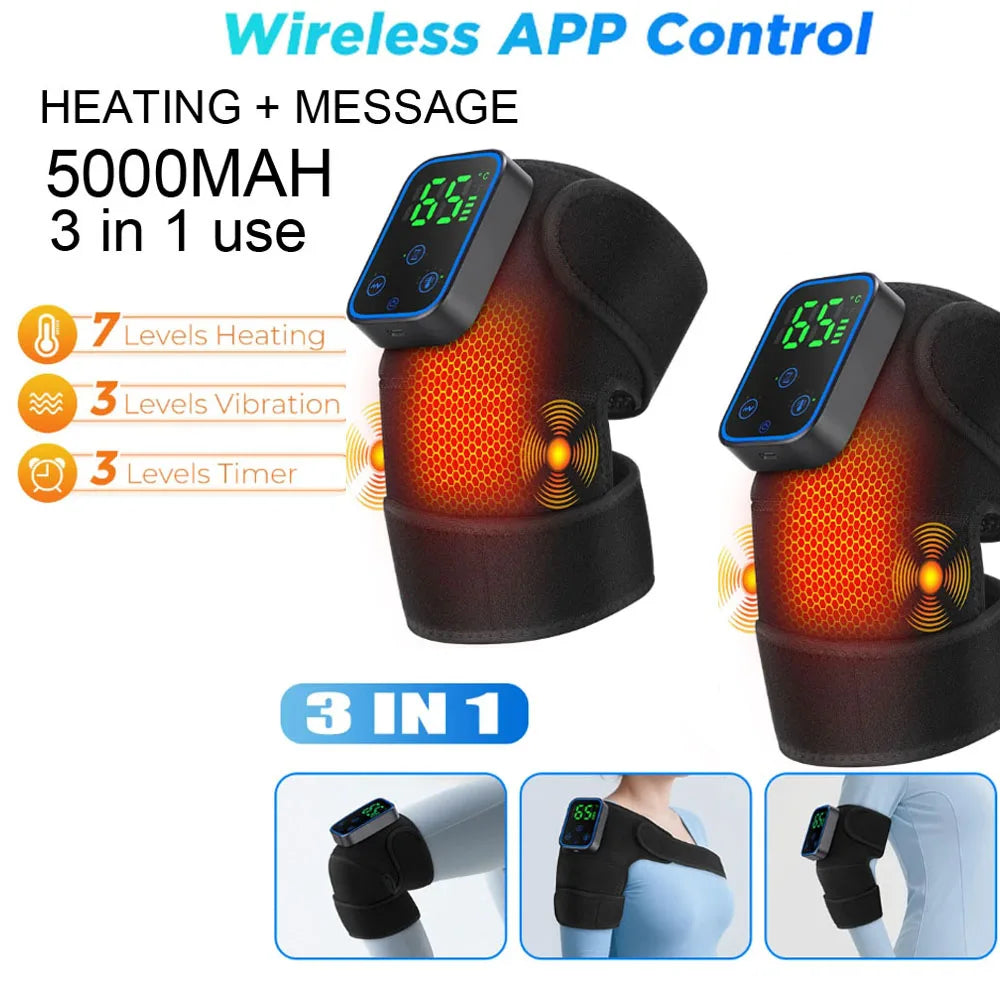 KneeRelief™ Pro – Heated Knee Wrap with Vibration Massage