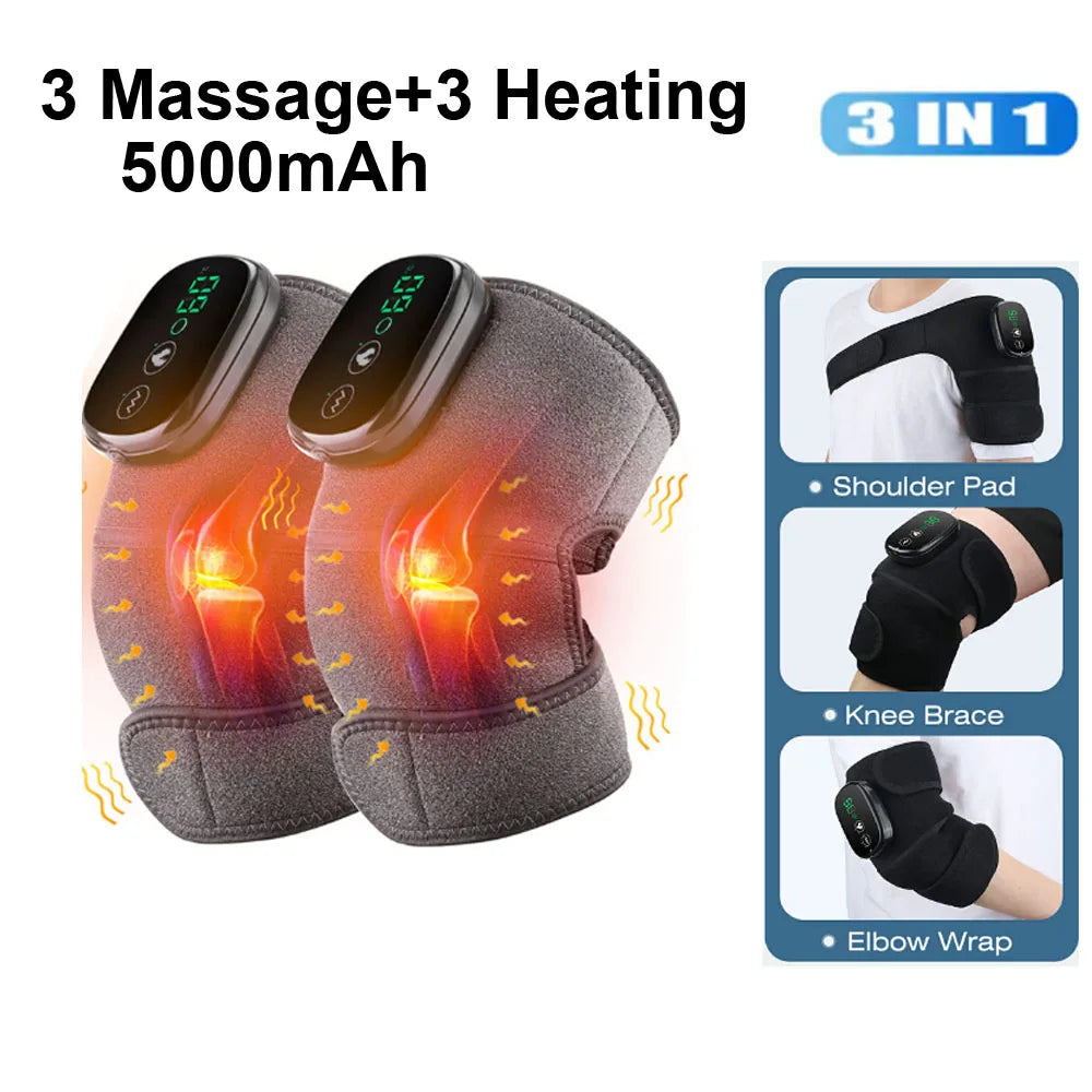 KneeRelief™ Pro – Heated Knee Wrap with Vibration Massage