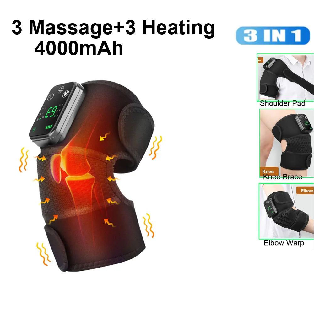 KneeRelief™ Pro – Heated Knee Wrap with Vibration Massage