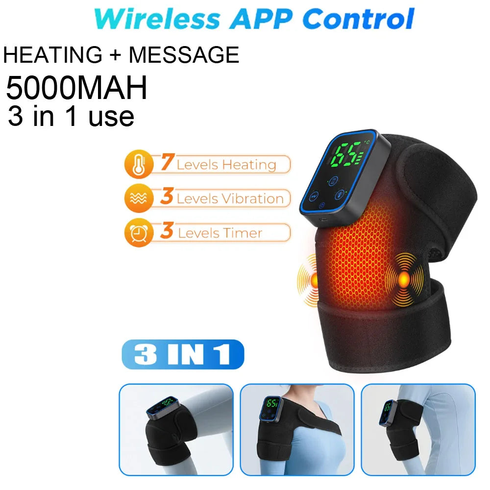 KneeRelief™ Pro – Heated Knee Wrap with Vibration Massage