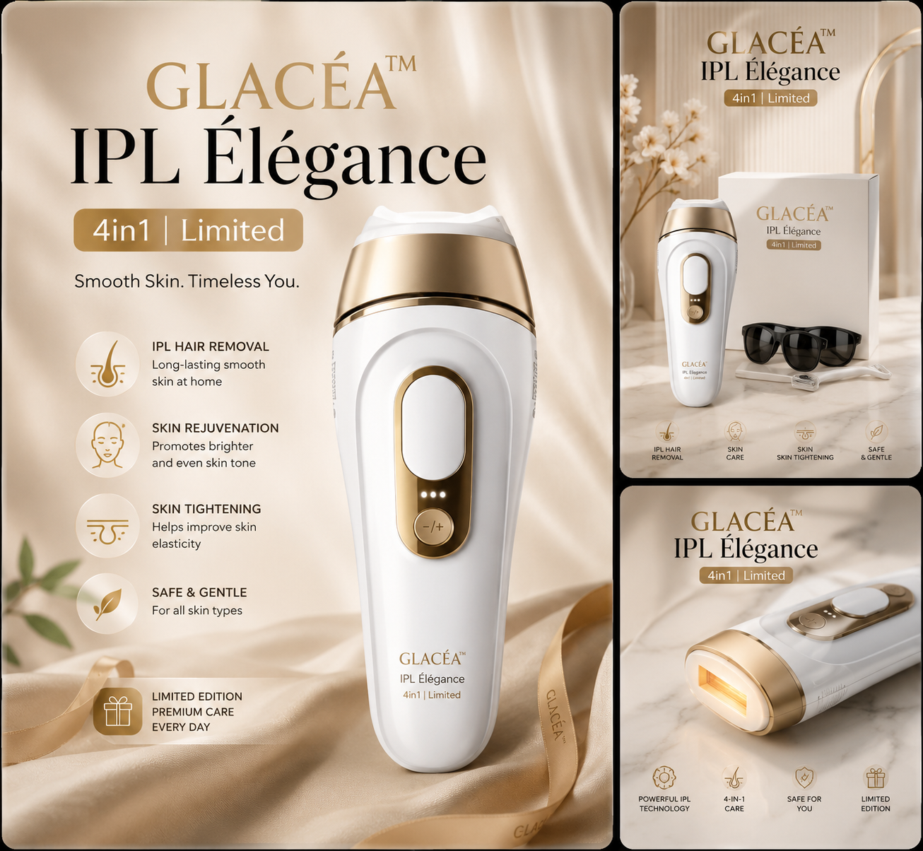 GLACÉA™ IPL Élégance 4in1 | Limited