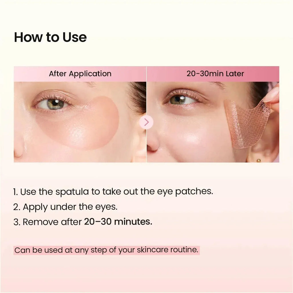 Diamond-Gel Collagen Peptide Eye Patches - LUMOAUR
